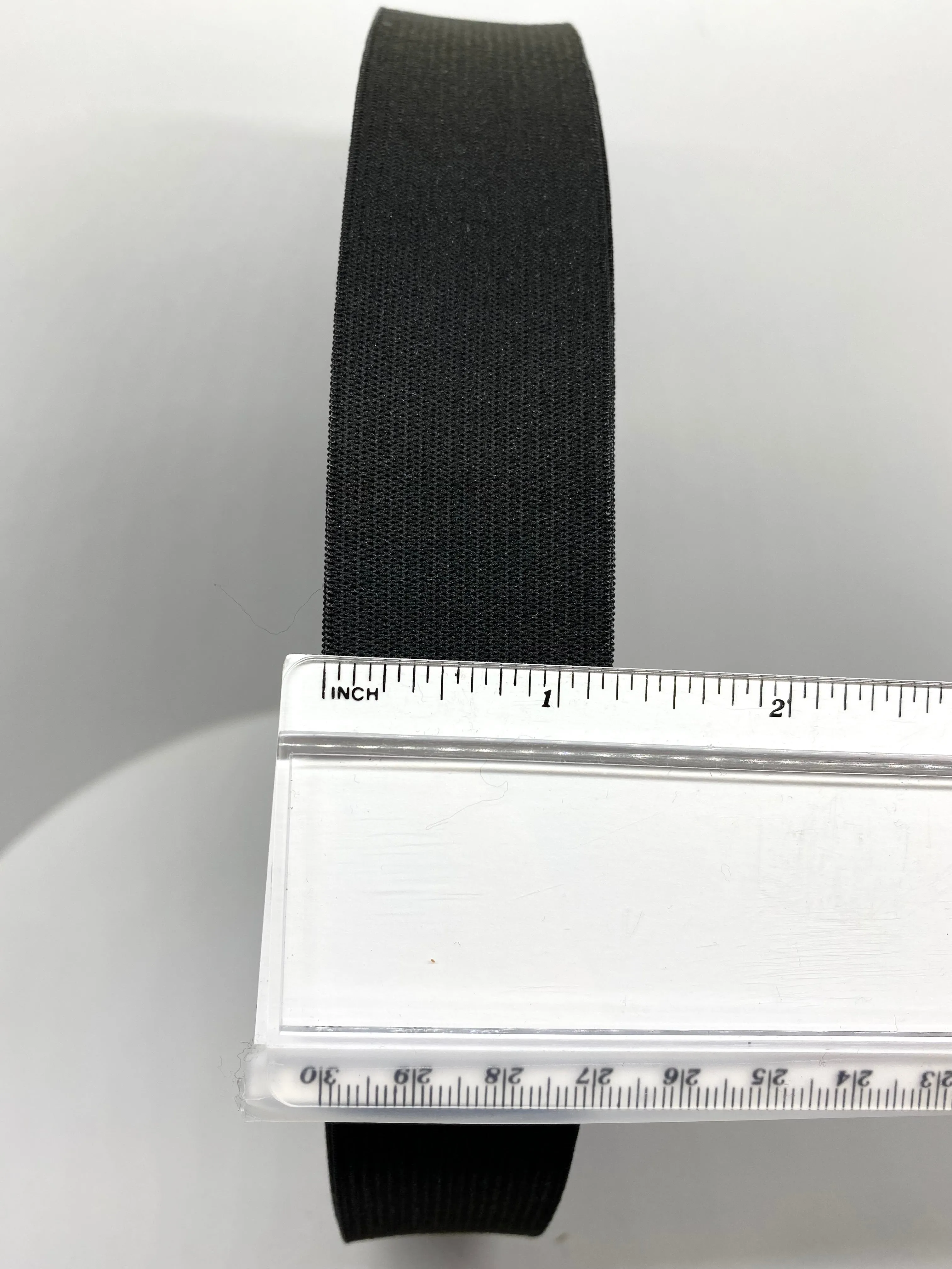 1 1/4" Black Knitted Elastic