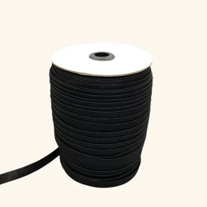 1/2" Black Knitted Elastic