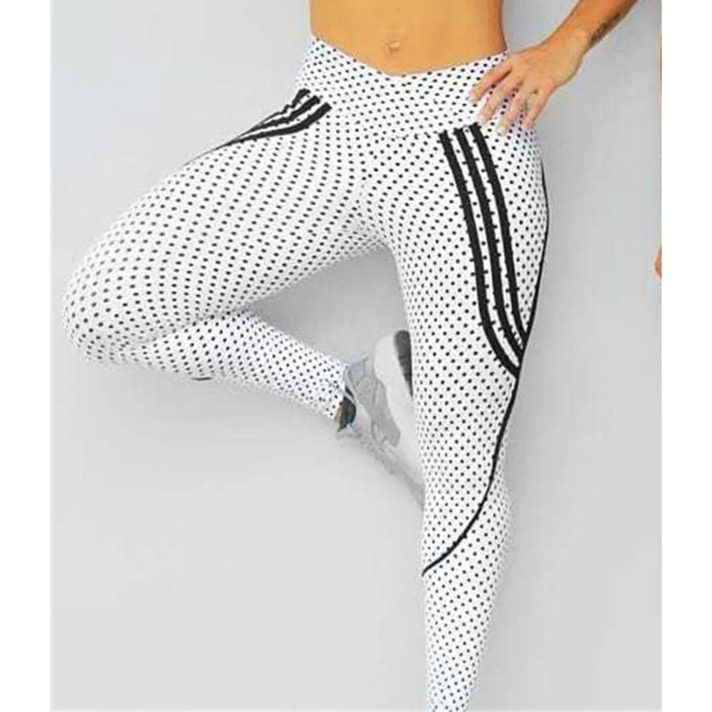 2 Styles Printed Outdoor Sporting High Waist New Style Sportswear Elastic Force Slim Leggings