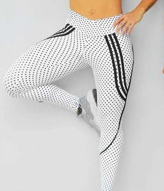 2 Styles Printed Outdoor Sporting High Waist New Style Sportswear Elastic Force Slim Leggings