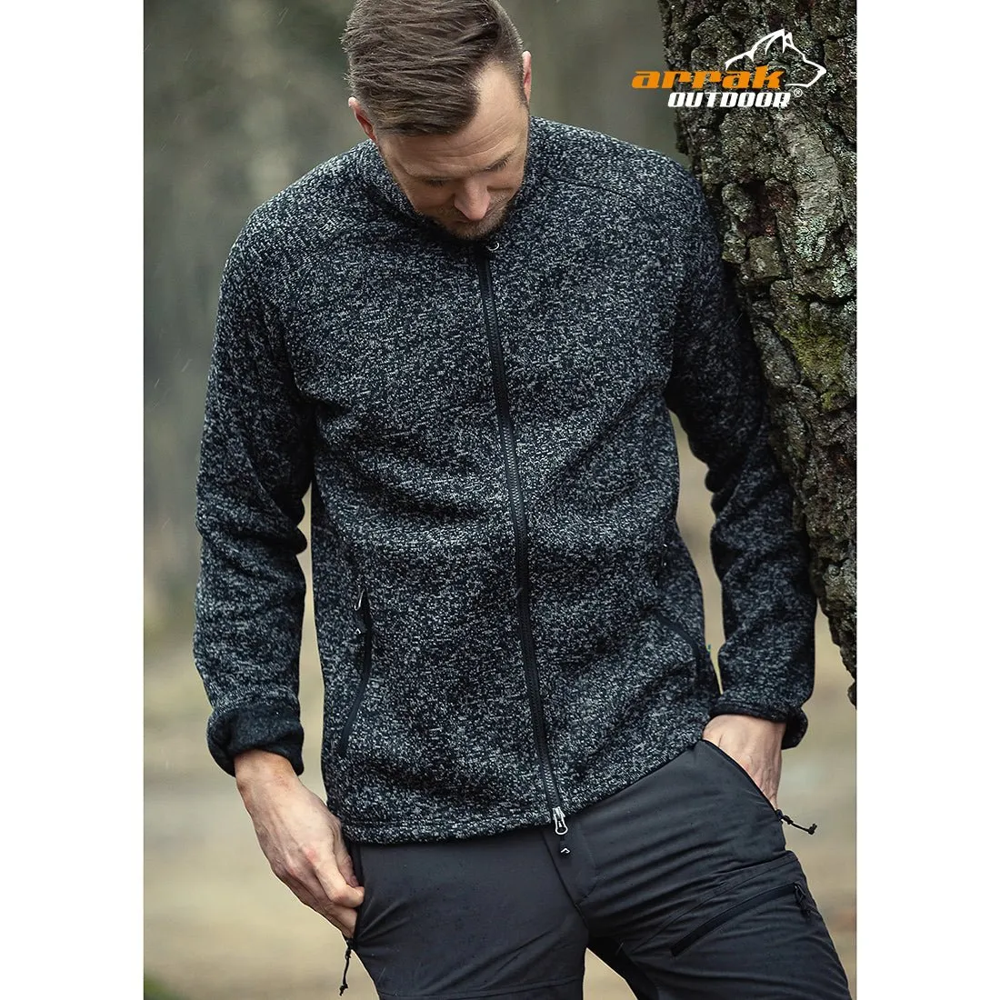 Adventure Fleece Men (Black Mélange)