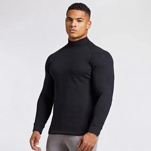 Aidase Quick dry Long sleeve Shirt Men Gym Fitness T-shirt Male Running Sport Bodybuilding Skinny Tee Tops Spring New Workout Clothing