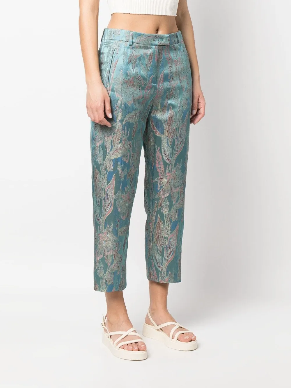 Alberto Biani Trousers Clear Blue