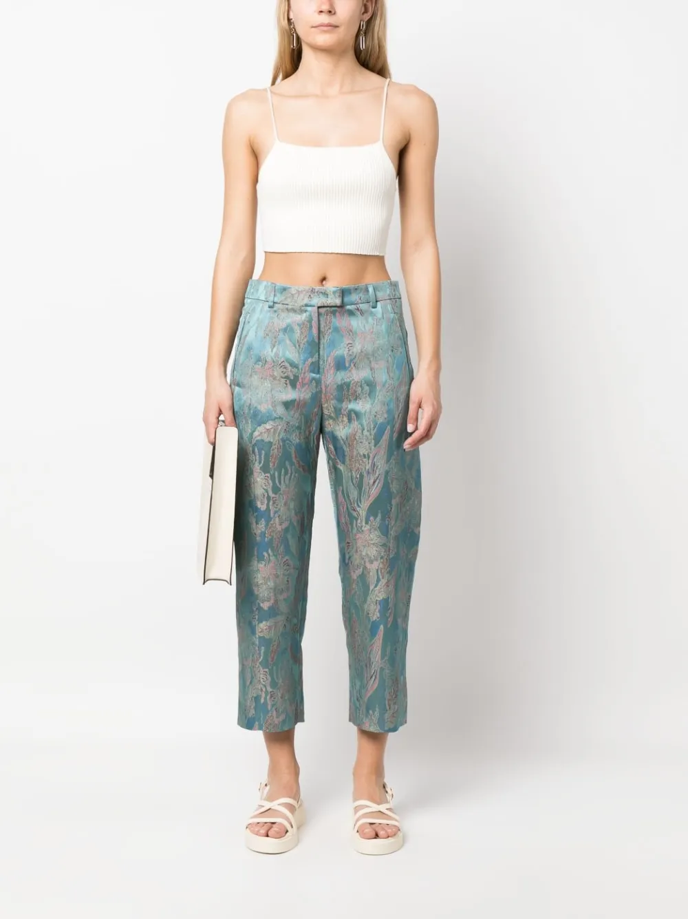 Alberto Biani Trousers Clear Blue