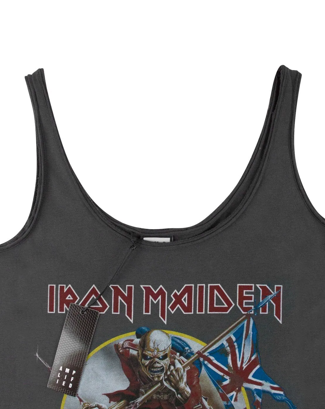 Amplified Iron Maiden Eddie Trooper Logo der Frauen Charcoal Vest