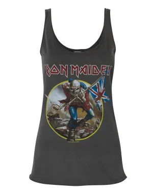 Amplified Iron Maiden Eddie Trooper Logo der Frauen Charcoal Vest