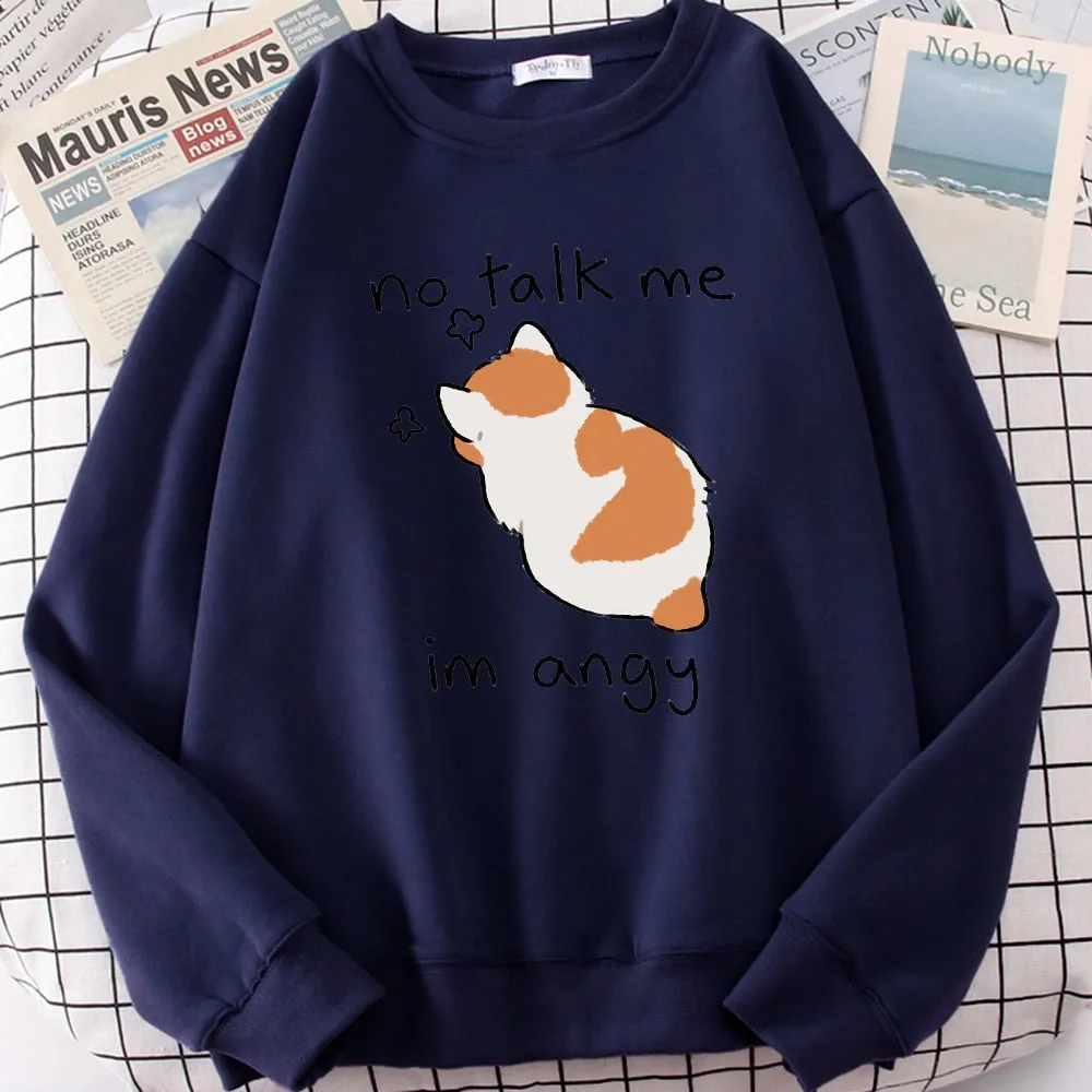 Angry Kitty Cat Sweatshirt