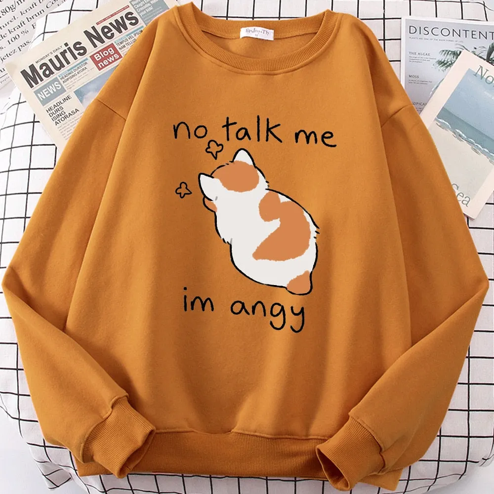 Angry Kitty Cat Sweatshirt