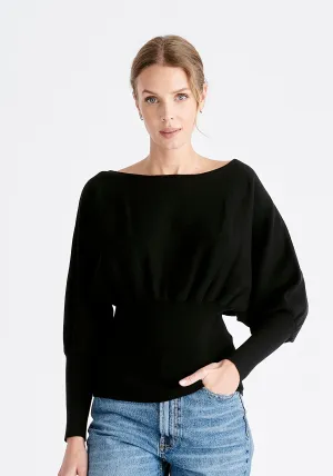 Balloon Sleeve Knitted Top