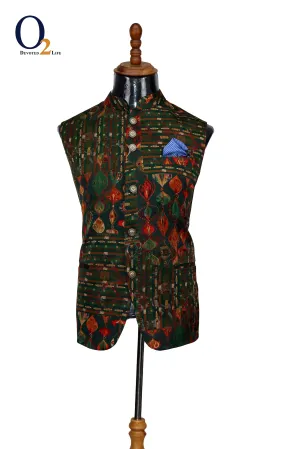 Banarasi Silk Printed Vest