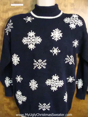 Best 80s Snowflakes Ugly Christmas Jumper