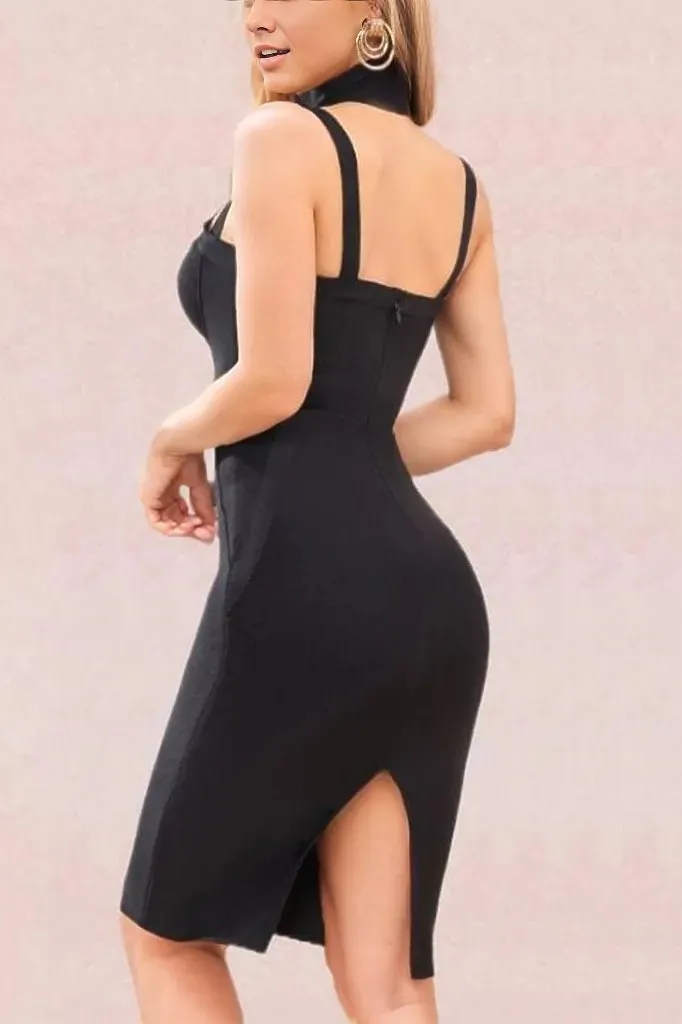 Bianca Bodycon Midi Dress - Classic Black