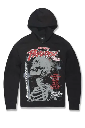 Big Men's Head Banger Pullover Hoodie (Black)