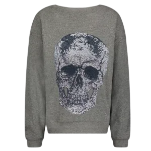 Big Skull Grey Sweatshirt