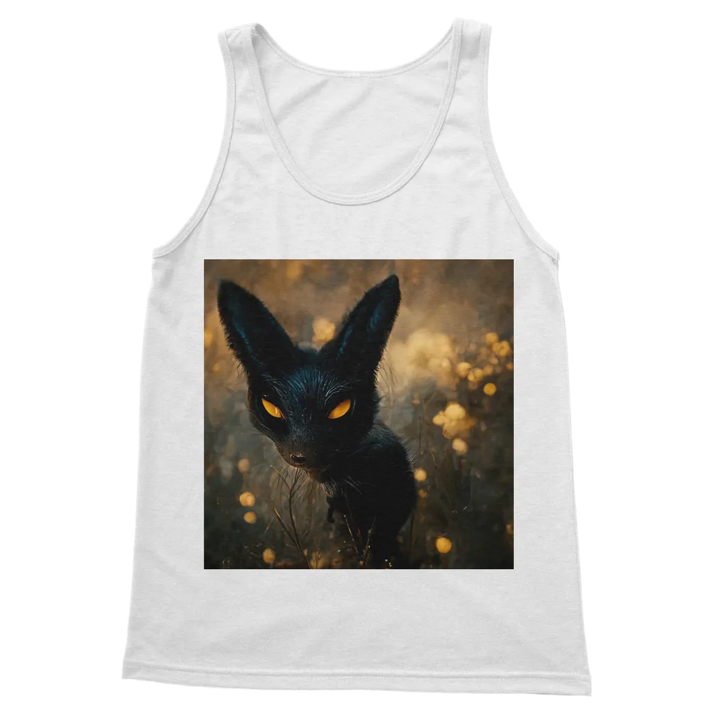 Black and Orange Kitty Cat Classic Adult Vest Top