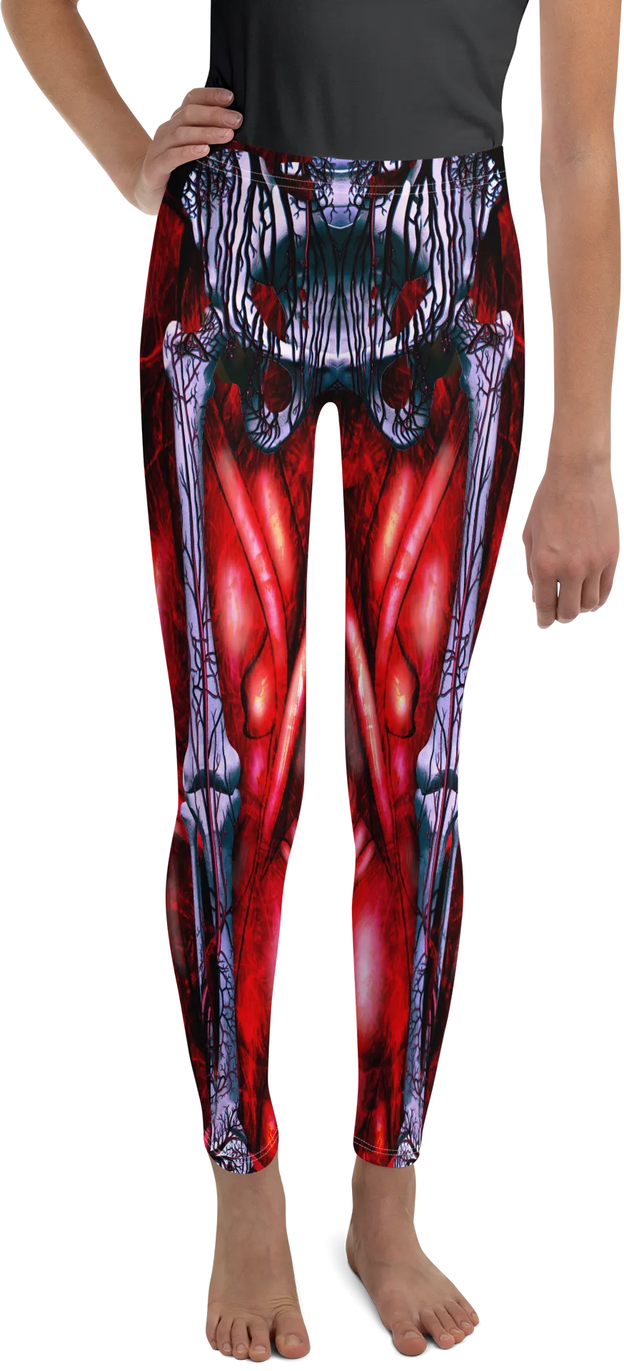 Blooded Muscles Horror Youth Leggings