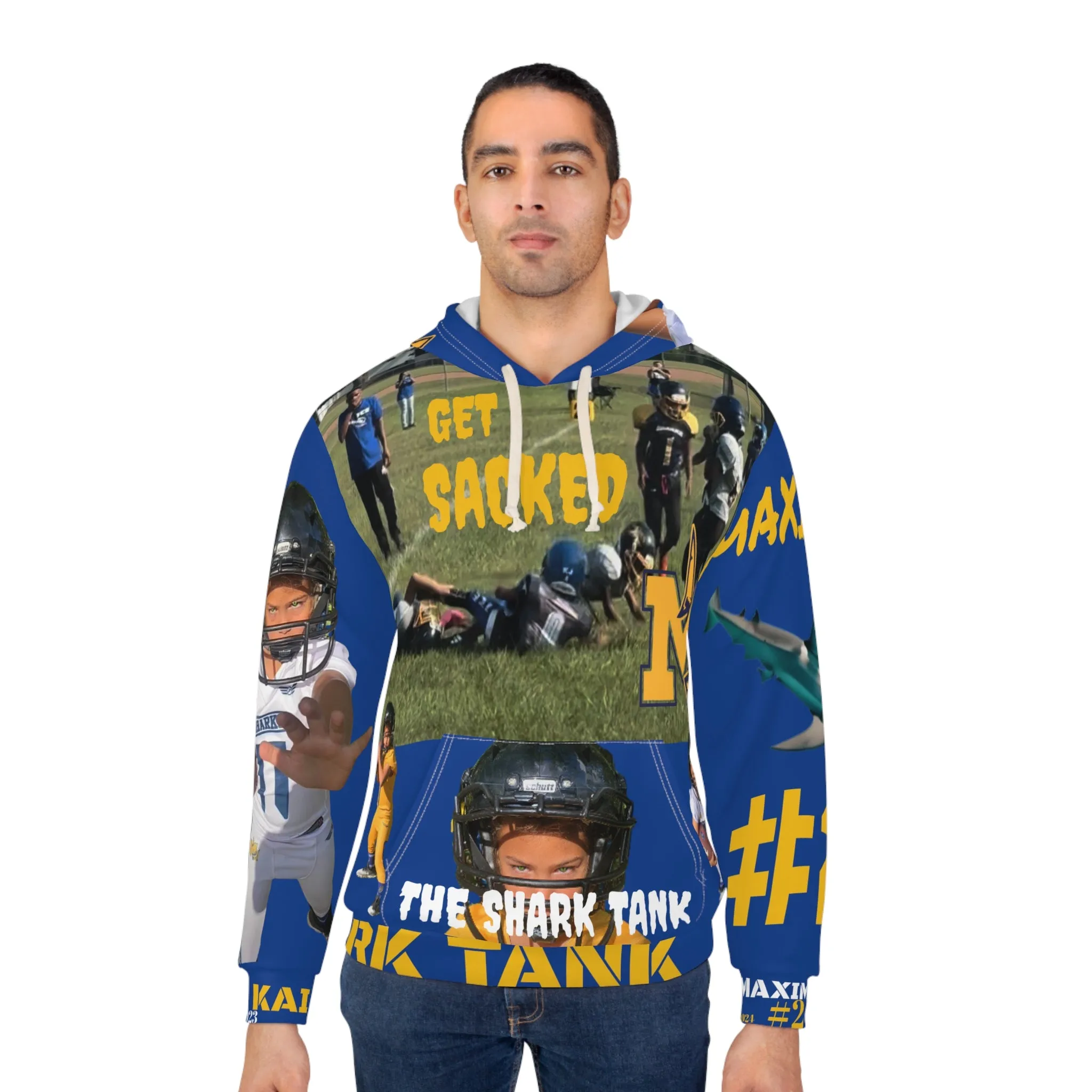 Blue Kai The Shark Tank Unisex Pullover Hoodie (AOP)