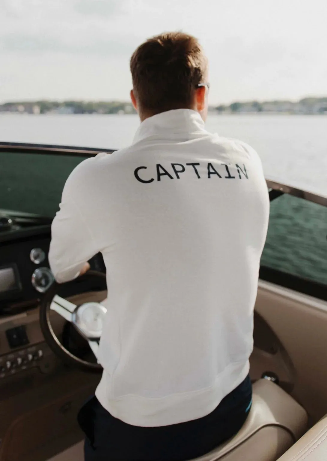 Boathouse Apparel Unisex Captain & Anchor Quarter Zip Sweatshirt