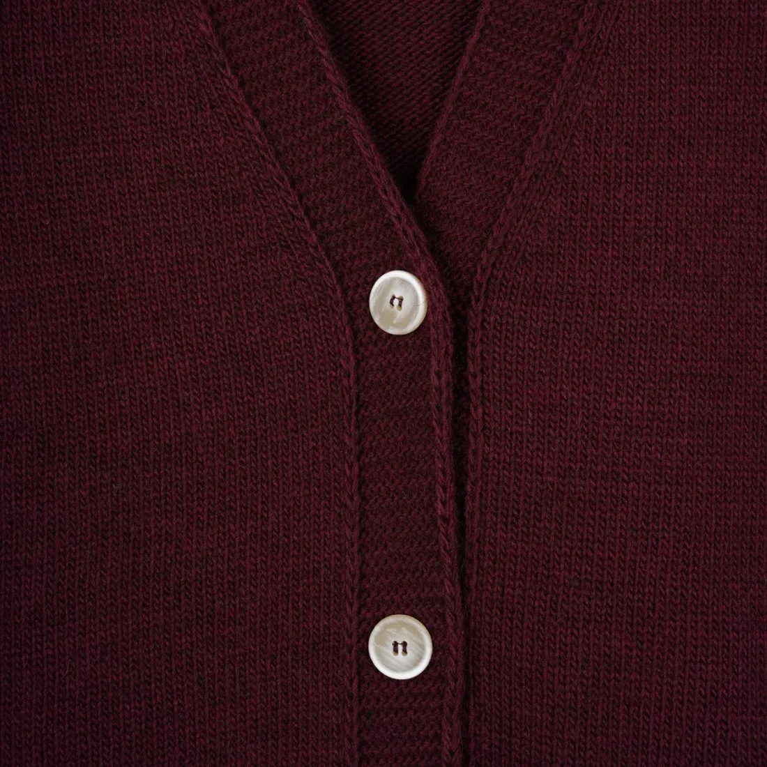 Burgundy Knitted Vest