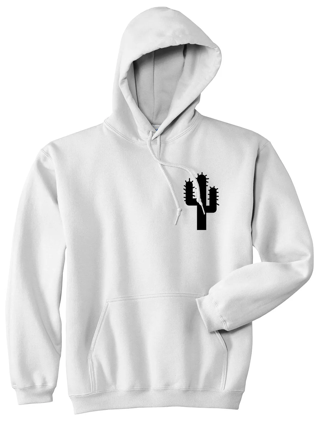 Cactus Logo Chest Mens Pullover Hoodie