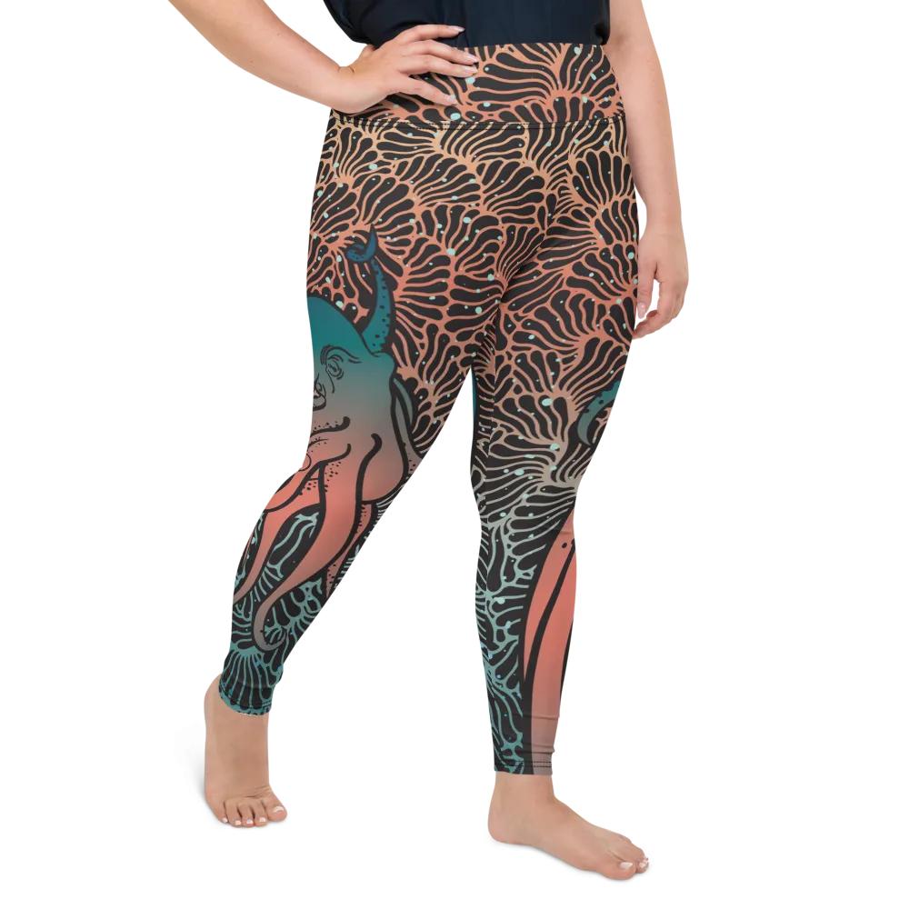 Camouflage Octopus Leggings Plus Size (Warehouse)