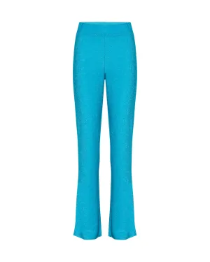 Cattia Trousers - Turquoise Glitter