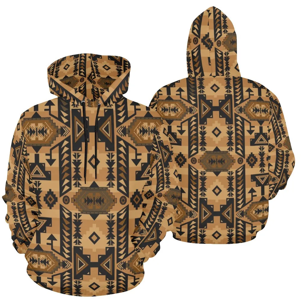 Chiefs Mountain Tan Hoodie for Men (USA Size)