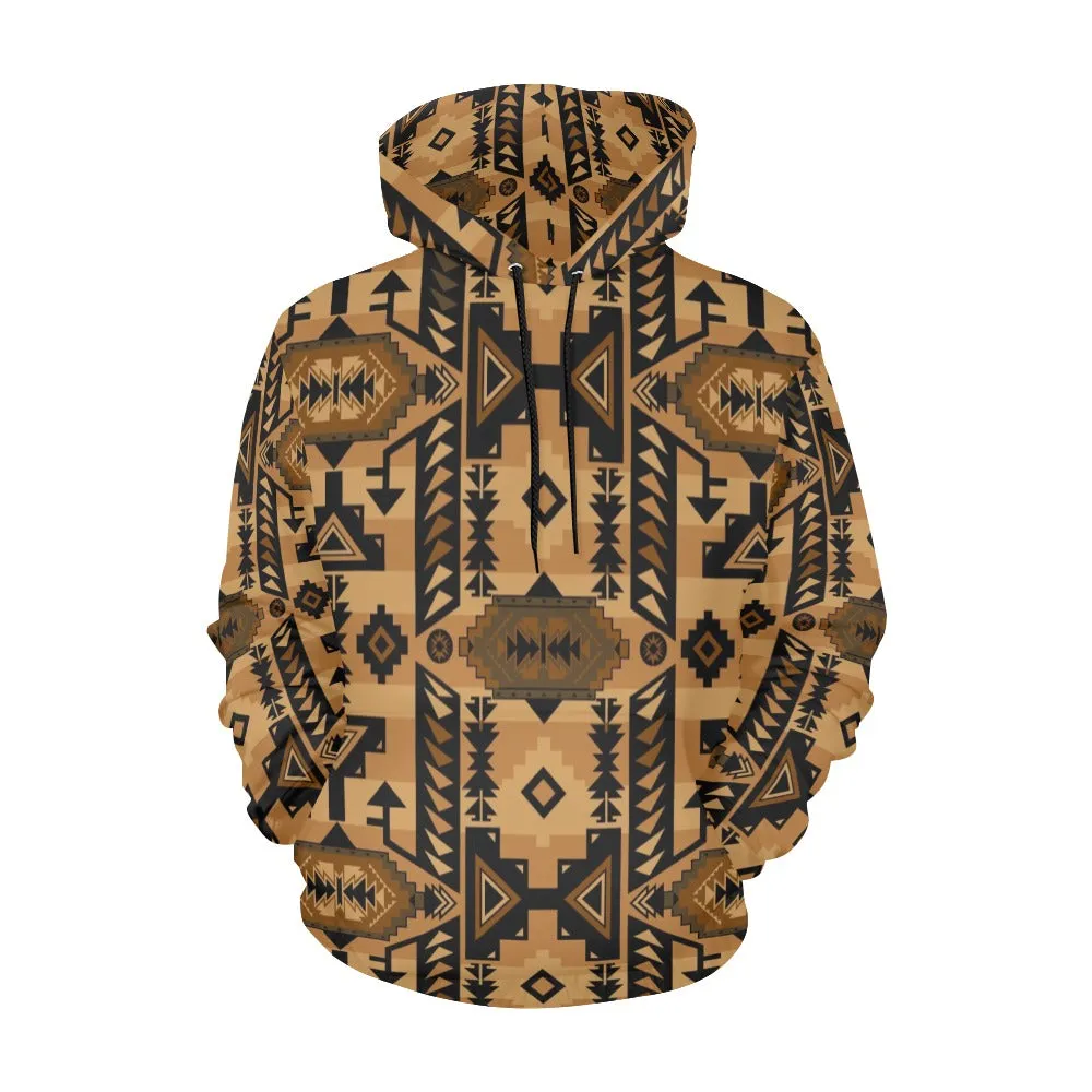 Chiefs Mountain Tan Hoodie for Men (USA Size)