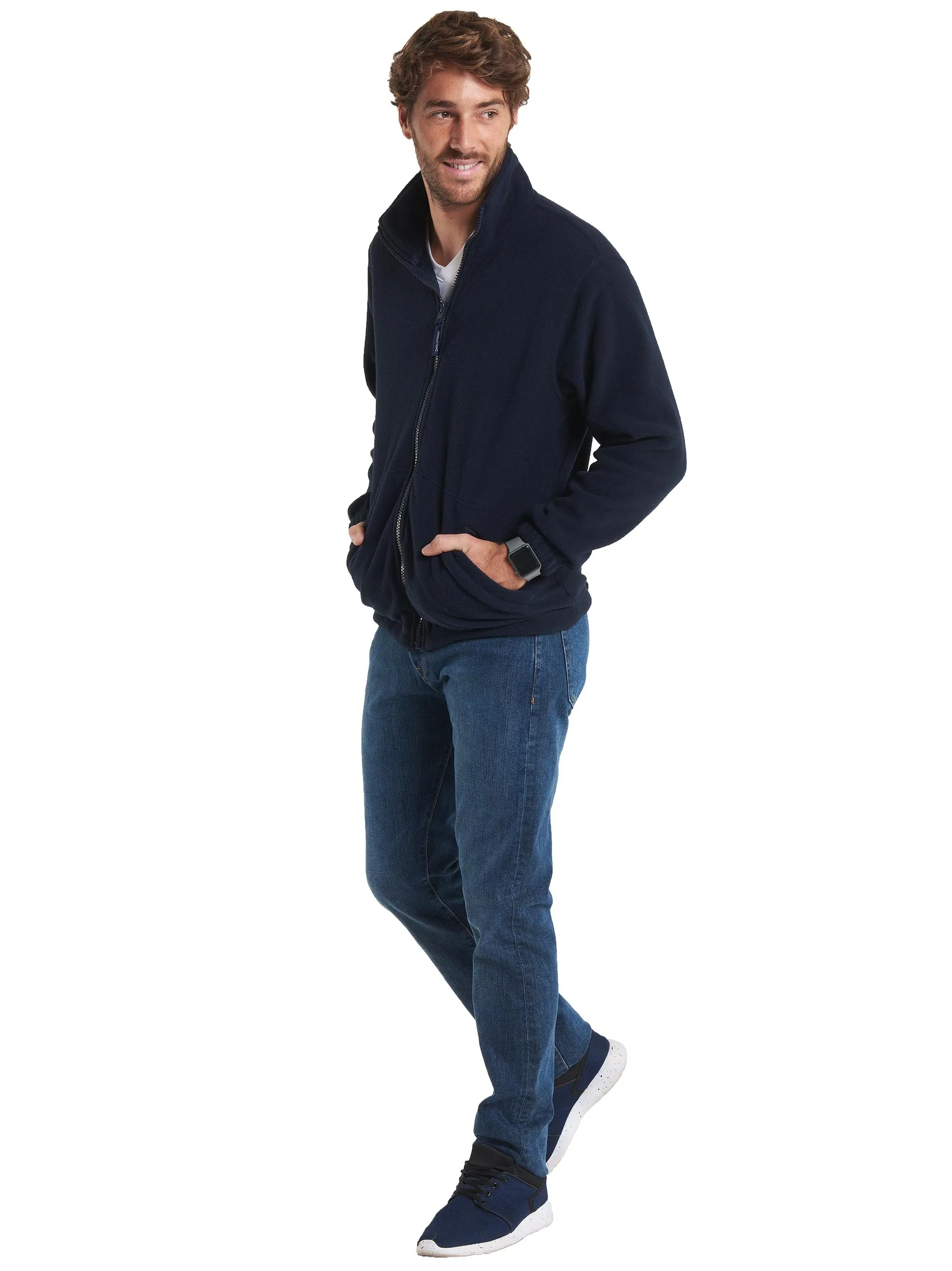 Classic Full Zip Fleece Jacket | Navy