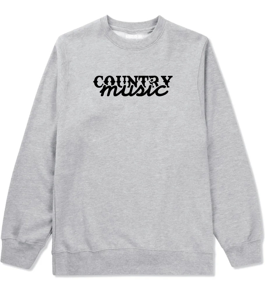 Country Music Mens Crewneck Sweatshirt