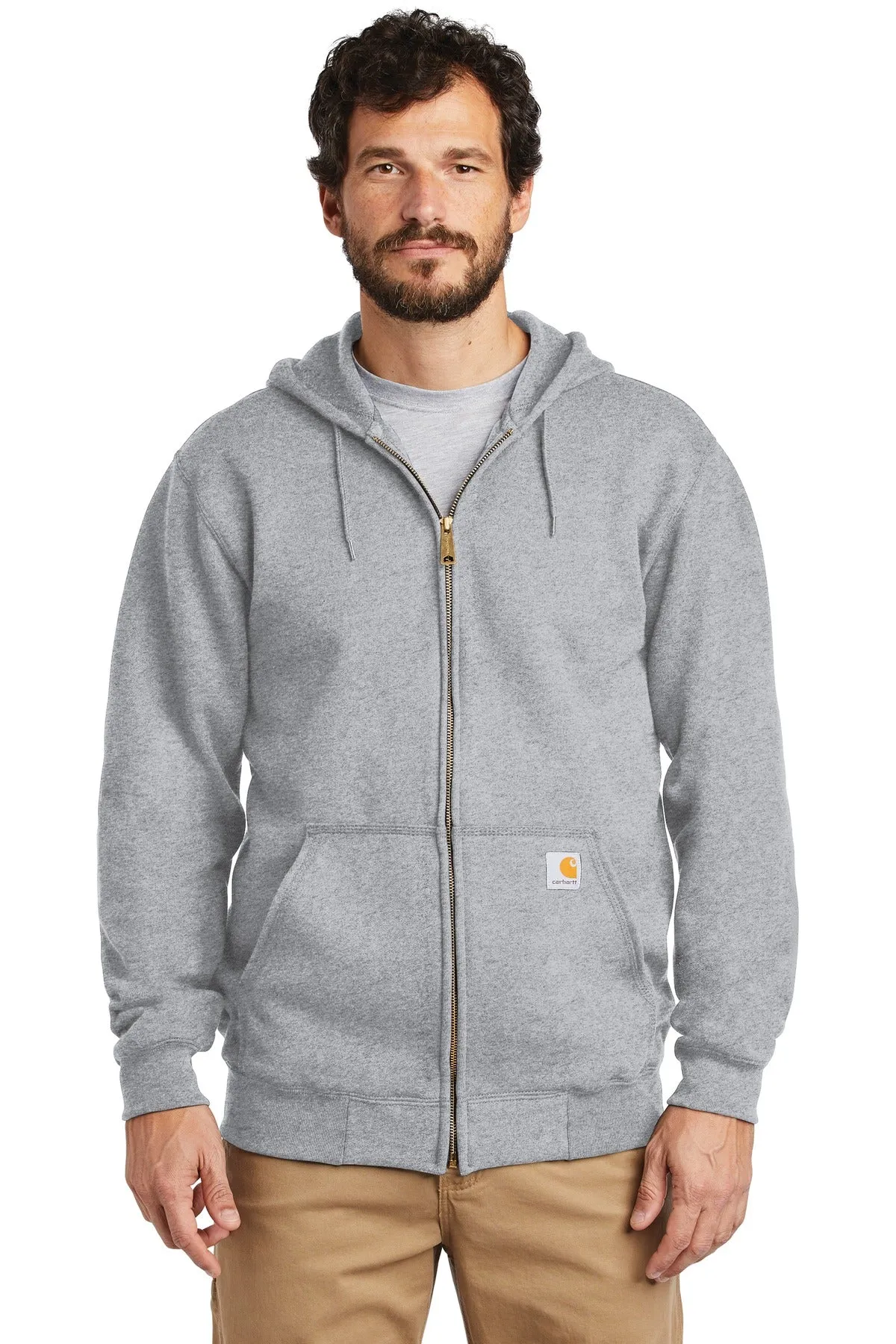 Custom Embroidered - Carhartt ® Midweight Hooded Zip-Front Sweatshirt. CTK122