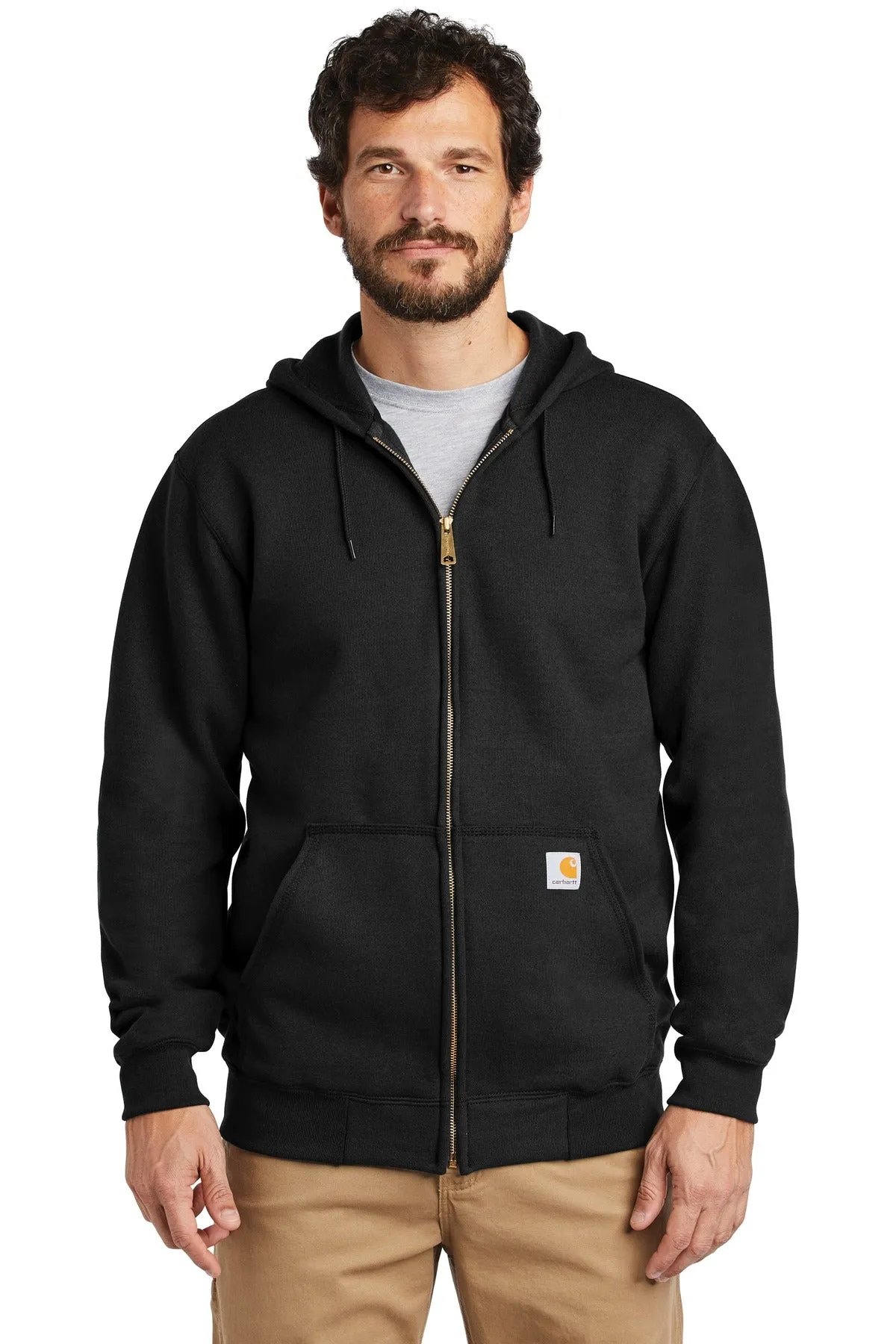 Custom Embroidered - Carhartt ® Midweight Hooded Zip-Front Sweatshirt. CTK122