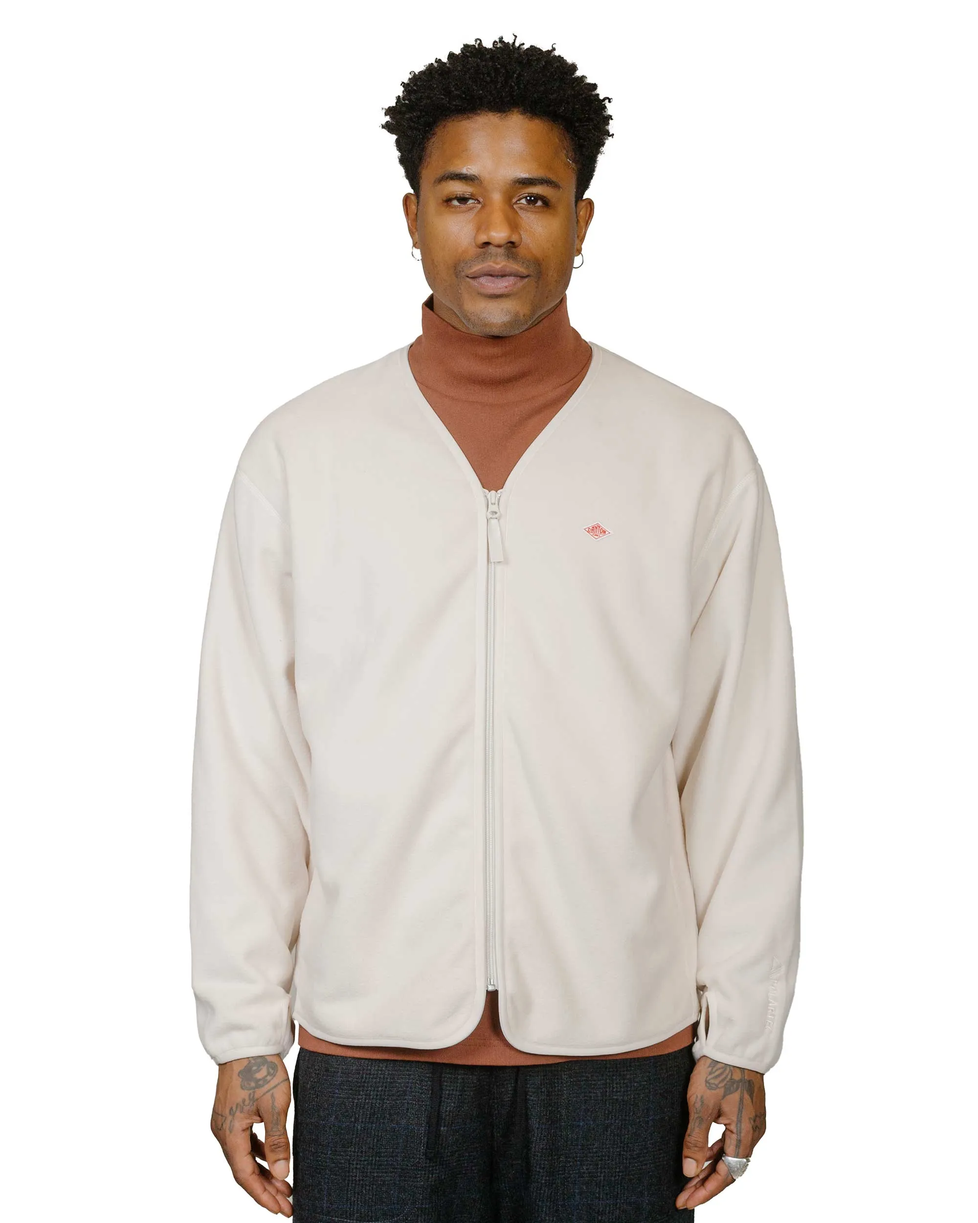 Danton Polartec Fleece Zip Jacket Ivory