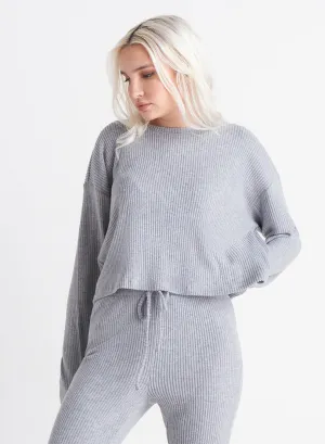 Dex Ella Brushed Rib Knit Top