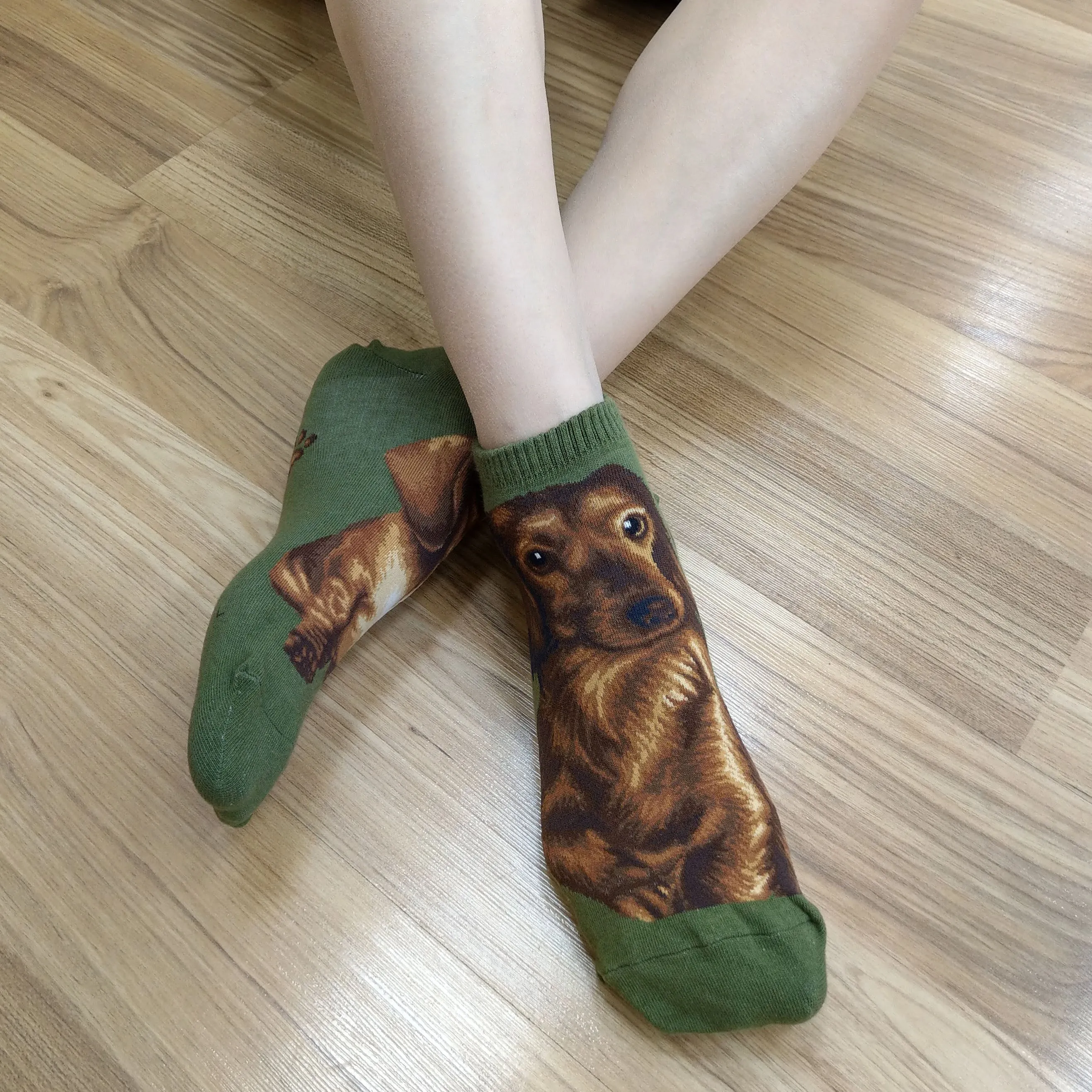 Dogs Ankles - Dachshund Green