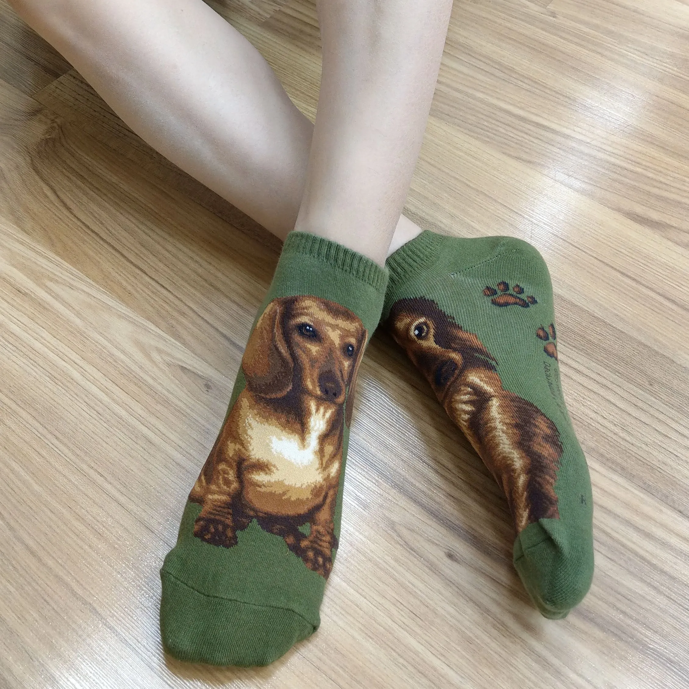 Dogs Ankles - Dachshund Green