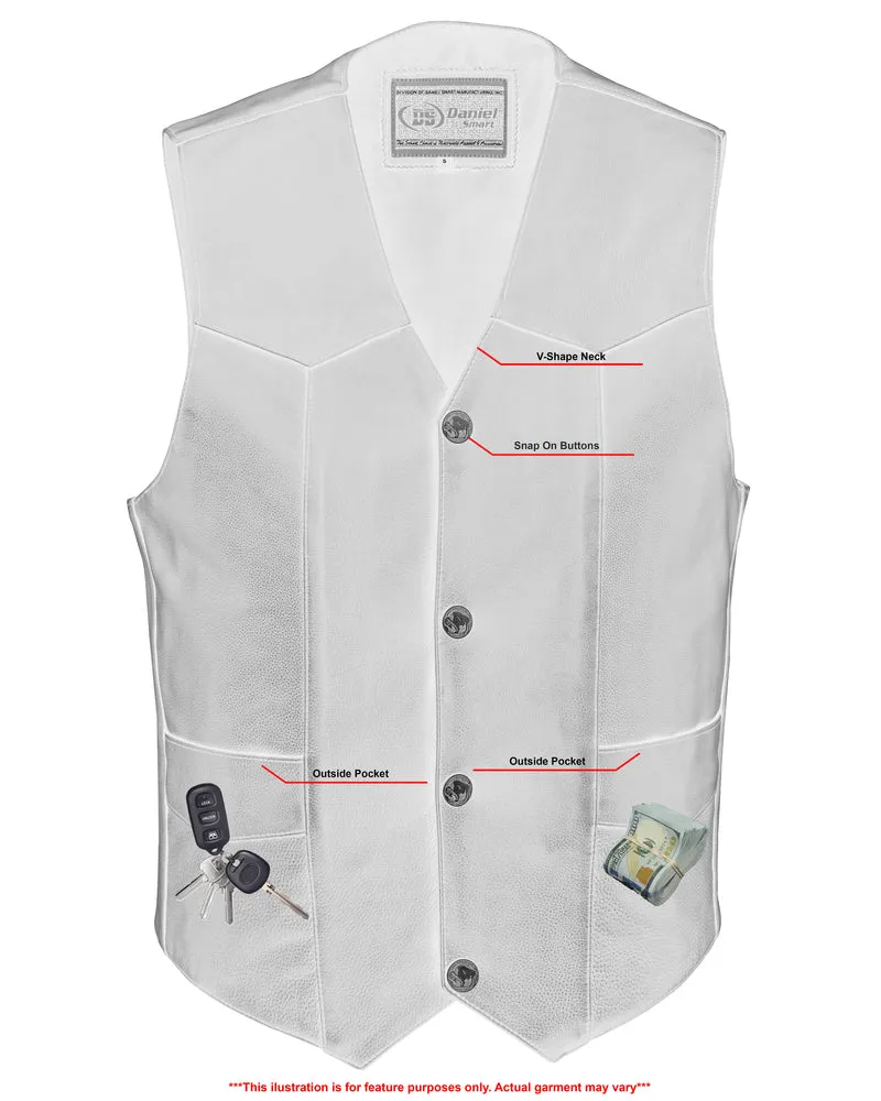 DS115 Men's Single Back Panel Concealed Carry Vest