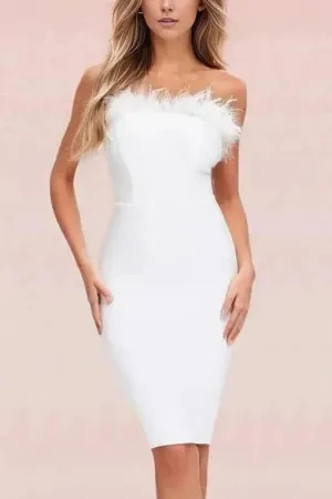 Erin Bodycon Dress - Pearl White