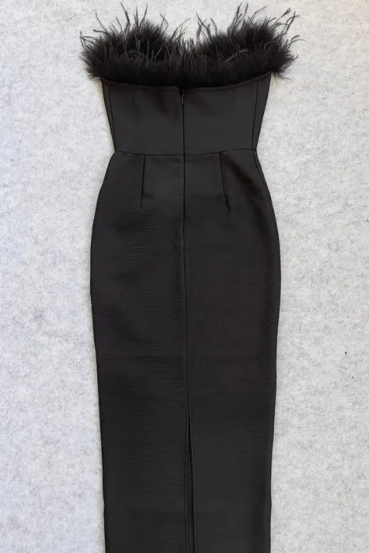 Erin Bodycon Maxi Dress - Classic Black