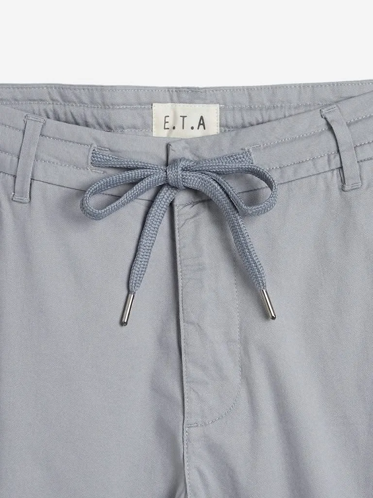 ETA Light Grey Slim Fit Chinos