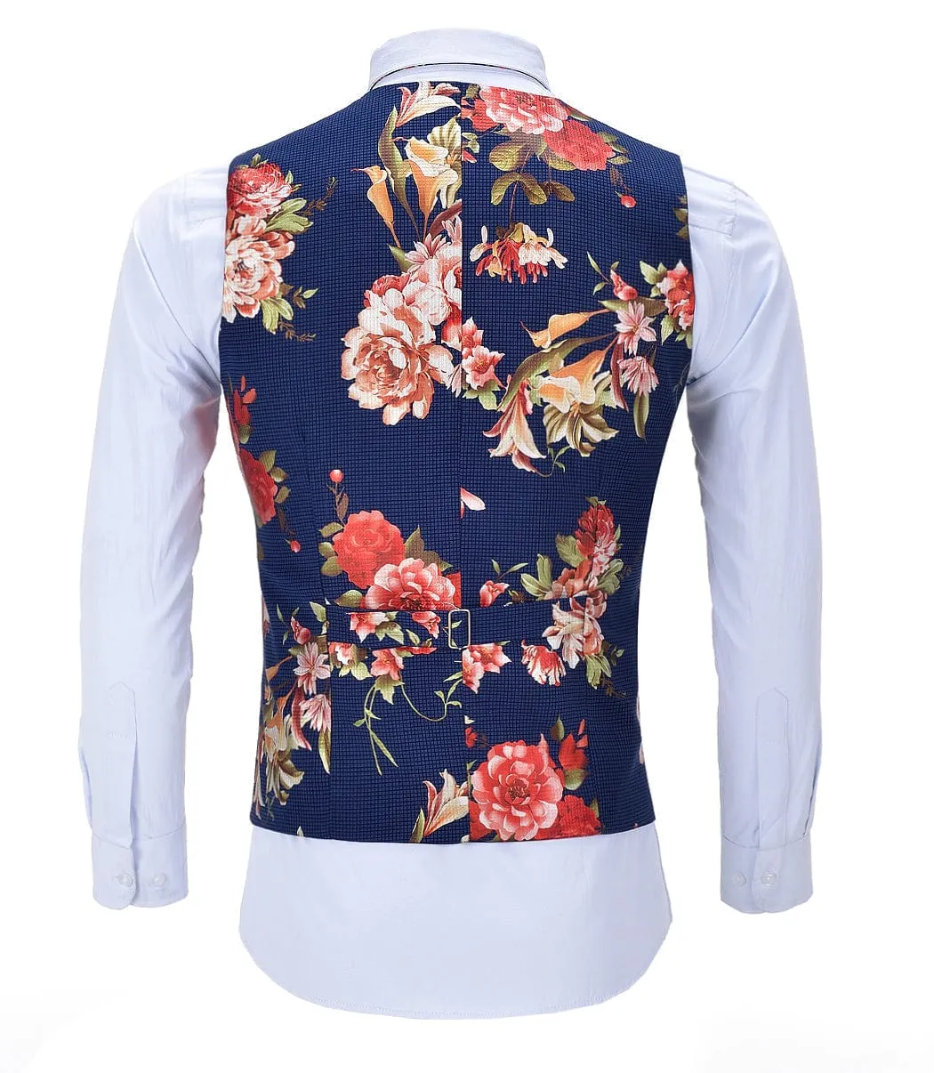 Fashion Waistcoat Patterned V Neck Suit Vest