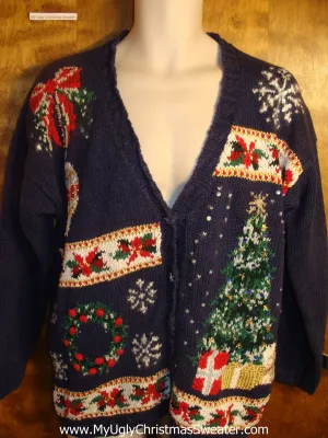 Festive Decorations Tacky Christmas Sweater