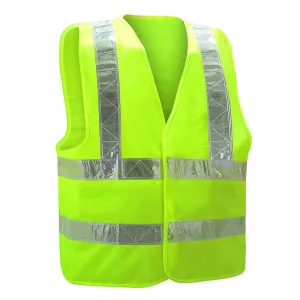 Flare, Fluorescent Hi-Vis Safety Vest With FLARE Reflective Tapes. Velcro Enclosure.