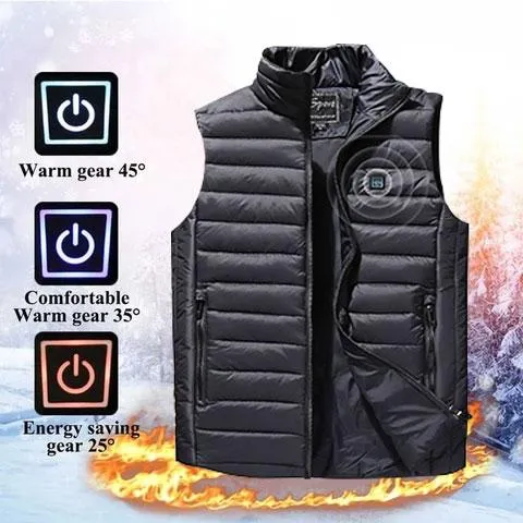 FLEXIBLE USB RECHARGEABLE INFRARED HEATING VEST