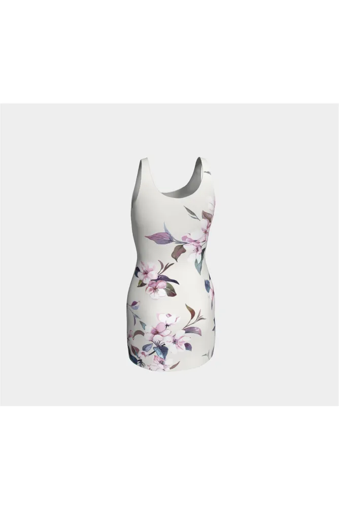 Floral Bodycon Dress in Cream