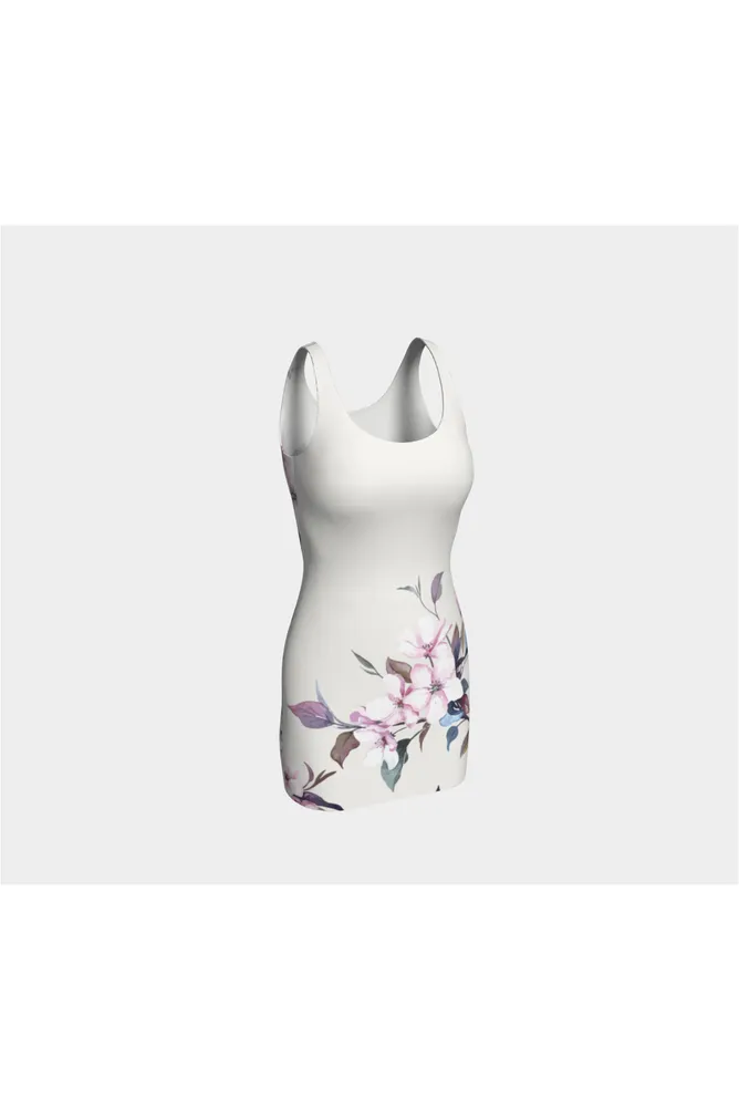 Floral Bodycon Dress in Cream