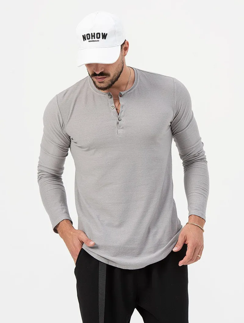 FRASER HENLEY T-SHIRT IN GREY