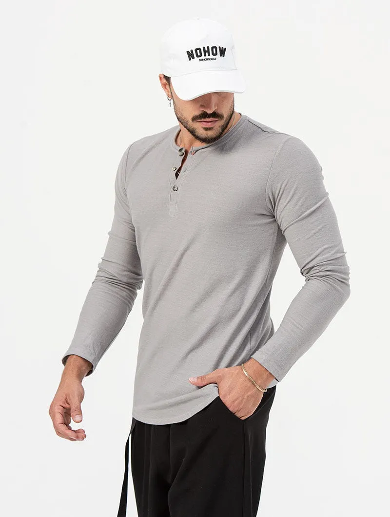 FRASER HENLEY T-SHIRT IN GREY