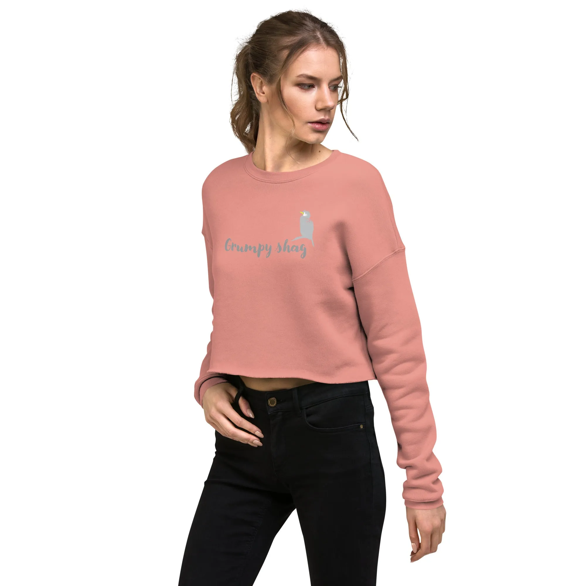 Grumpy shag Crop Sweatshirt