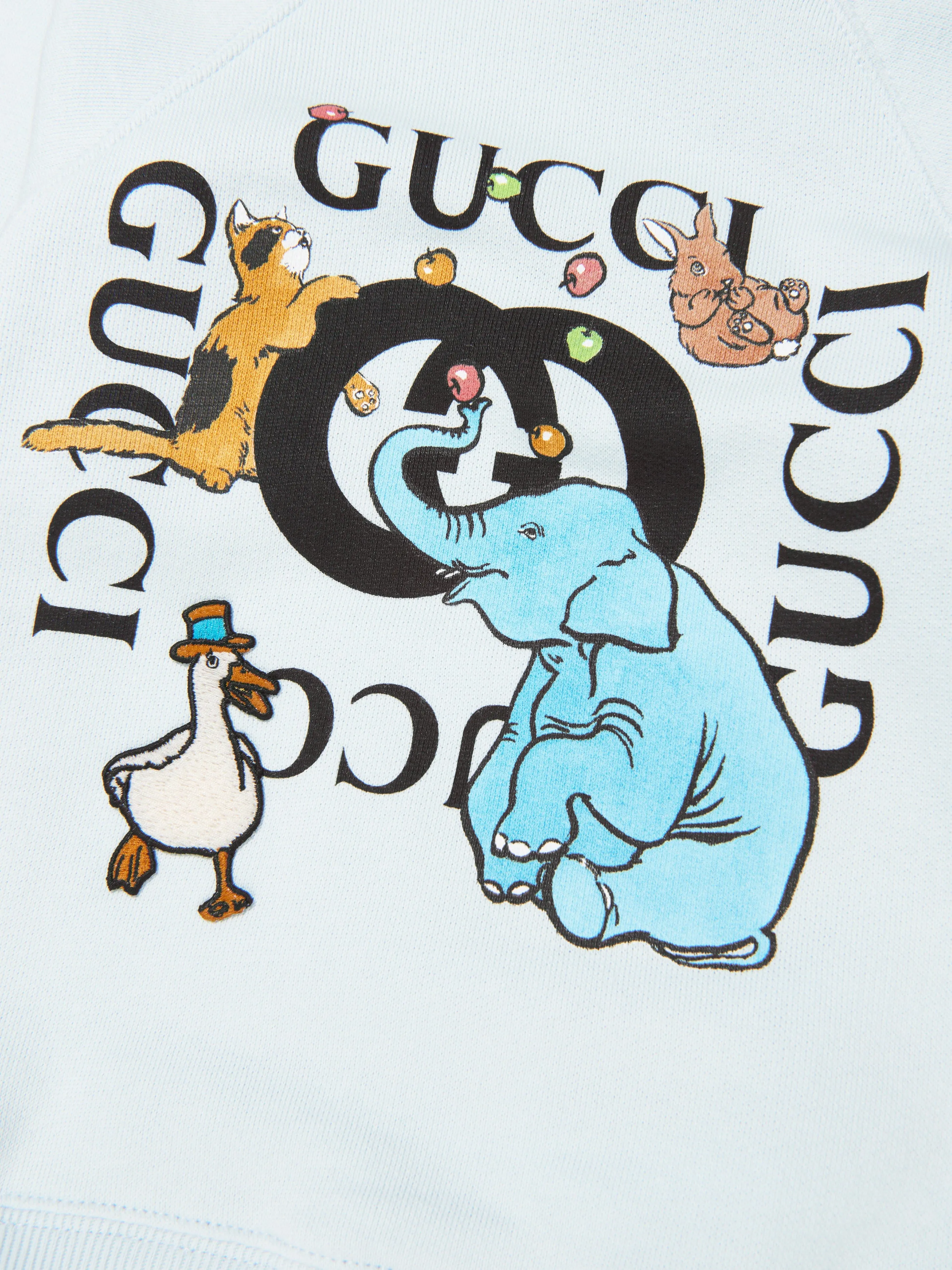 Gucci Baby Logo Sweatshirt in Blue